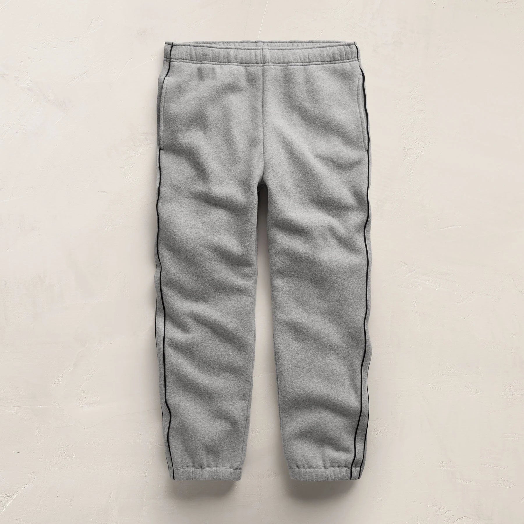 Men's Cozy Hooded Sweatshirt & Cozy Sweat Pant With Piping Gift Set - Heather Grey