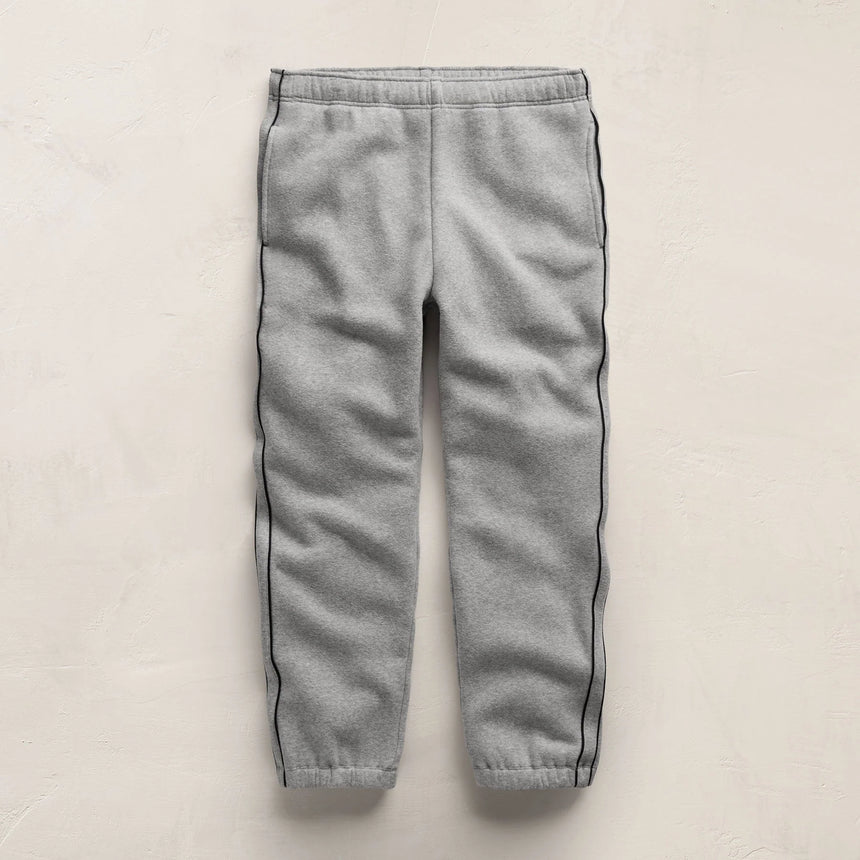 Men's Cozy Hooded Sweatshirt & Cozy Sweat Pant With Piping Gift Set - Heather Grey