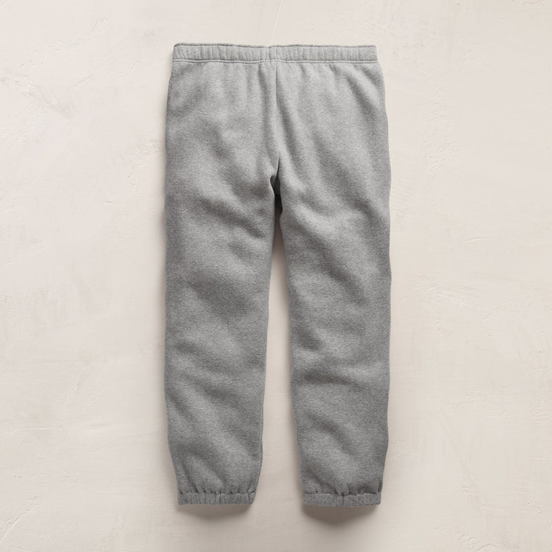 Cozy Sweat Pant With Piping in Heather Grey | James Perse Los Angeles FLAT