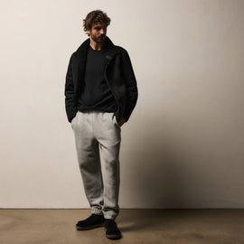 Cozy Sweat Pant With Piping in Heather Grey | James Perse Los Angeles