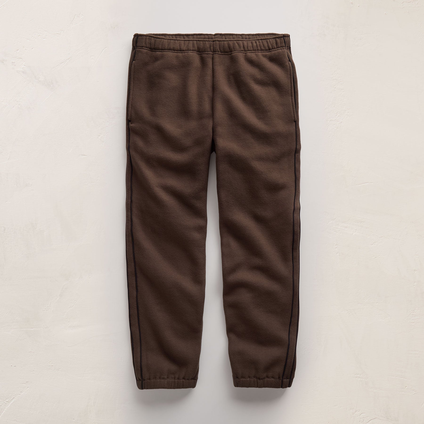 Cozy Sweat Pant With Piping in Porcupine | James Perse Los Angeles FLAT