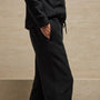 Cozy Fleece Relaxed Straight Leg Sweatpant in Black | James Perse Los Angeles
