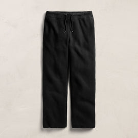 Cozy Fleece Relaxed Straight Leg Sweatpant in Black | James Perse Los Angeles