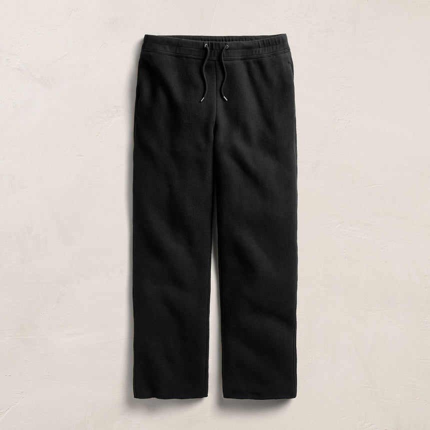 Cozy Fleece Relaxed Straight Leg Sweatpant in Black | James Perse Los Angeles