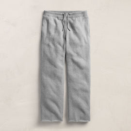 Cozy Fleece Relaxed Straight Leg Sweatpant in Heather Grey | James Perse Los Angeles