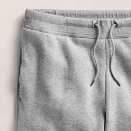 Cozy Fleece Relaxed Straight Leg Sweatpant in Heather Grey | James Perse Los Angeles