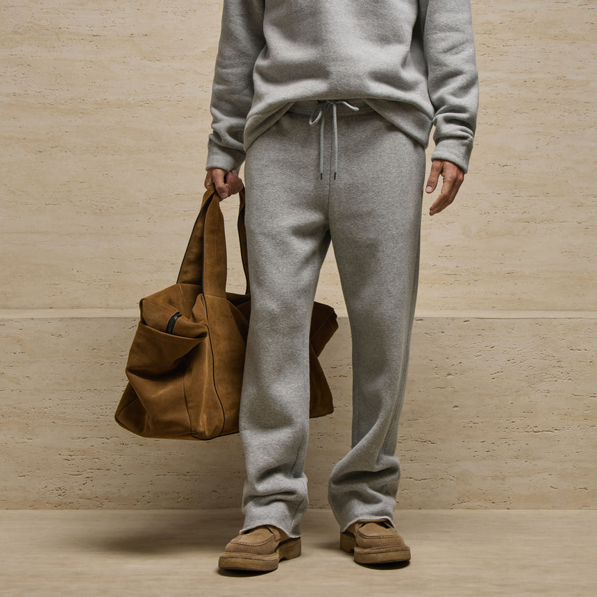 Cozy Fleece Relaxed Straight Leg Sweatpant - Heather Grey