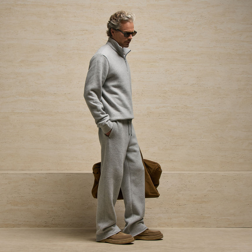 Cozy Fleece Relaxed Straight Leg Sweatpant - Heather Grey