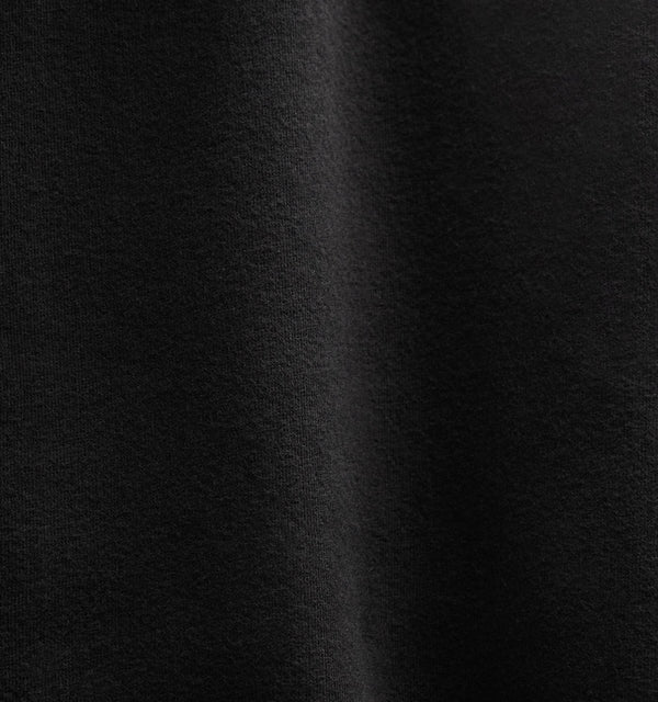 Cozy Full Zip Sweatshirt in Black | James Perse Los Angeles FLAT