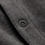 Cozy Fleece Snap Front Jacket in Heather Charcoal | James Perse Los Angeles