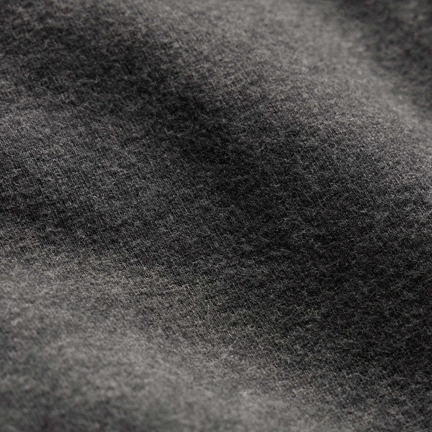 Cozy Fleece Snap Front Jacket in Heather Charcoal | James Perse Los Angeles