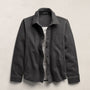 Cozy Fleece Snap Front Jacket in Heather Charcoal | James Perse Los Angeles