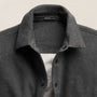 Cozy Fleece Snap Front Jacket in Heather Charcoal | James Perse Los Angeles