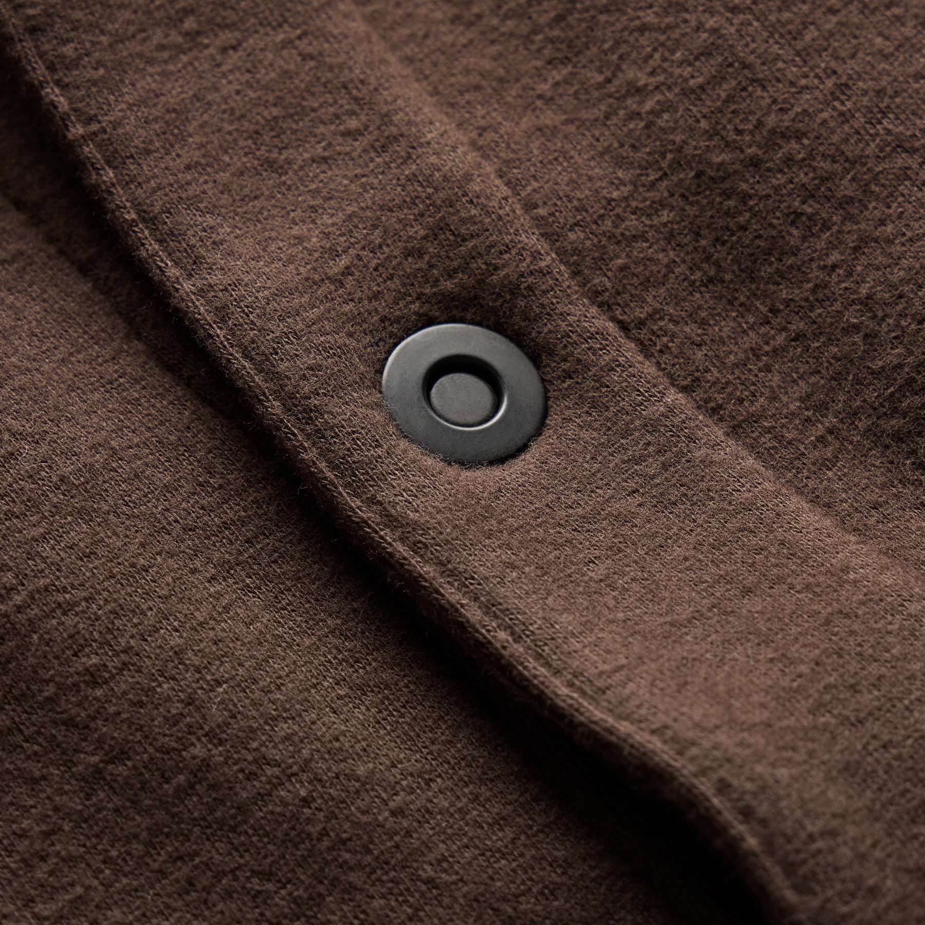 Cozy Fleece Snap Front Jacket in Porcupine | James Perse Los Angeles