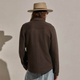 Cozy Fleece Snap Front Jacket in Porcupine | James Perse Los Angeles