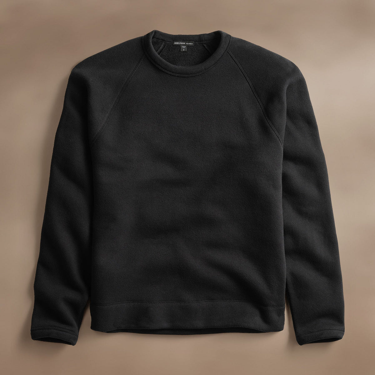 Crew Neck Sweatshirt Black Mens Vintage Basic Long Sleeve