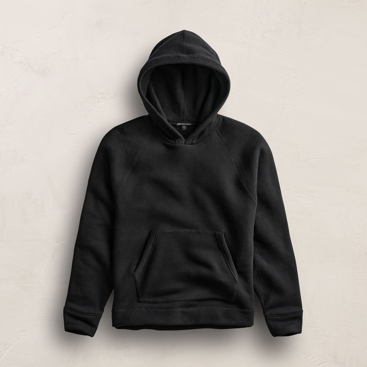 Cozy Hooded Sweatshirt in Black | James Perse Los Angeles