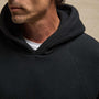 Cozy Hooded Sweatshirt in Black | James Perse Los Angeles