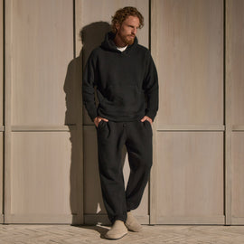 Cozy Hooded Sweatshirt - Black