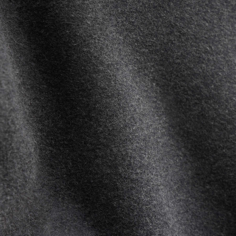 Cozy Hooded Sweatshirt in Heather Charcoal | James Perse Los Angeles FLAT