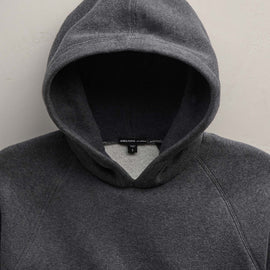 Cozy Hooded Sweatshirt in Heather Charcoal | James Perse Los Angeles FLAT