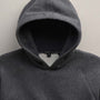 Cozy Hooded Sweatshirt in Heather Charcoal | James Perse Los Angeles FLAT