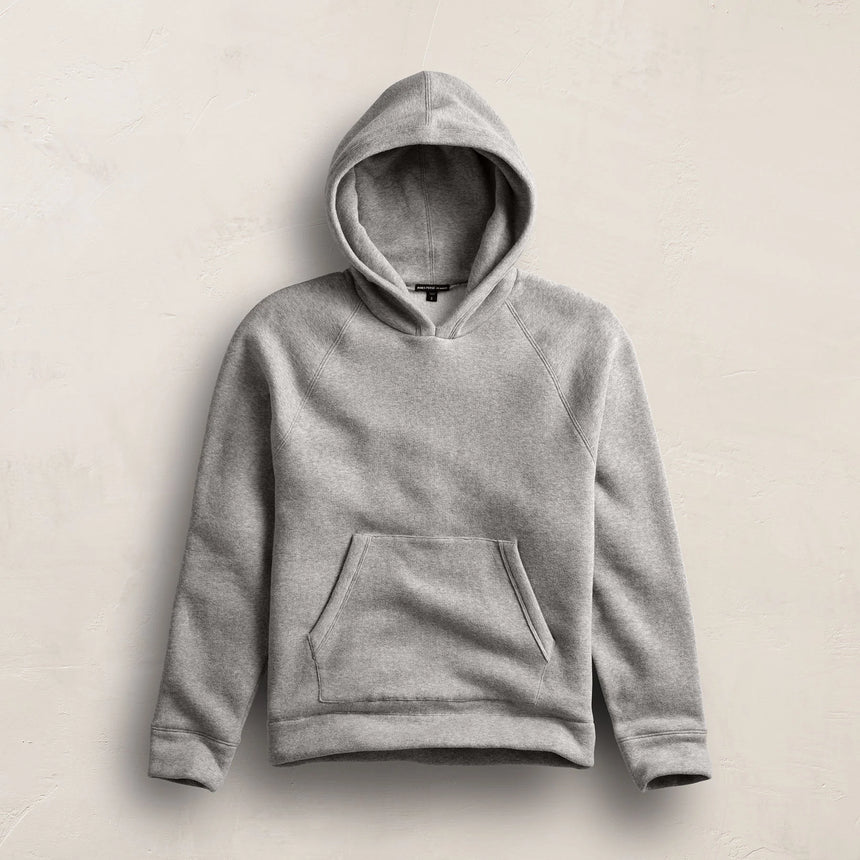 Men's Cozy Hooded Sweatshirt & Cozy Sweat Pant With Piping Gift Set - Heather Grey