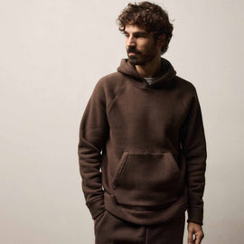 Cozy Hooded Sweatshirt in Porcupine | James Perse Los Angeles