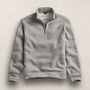 Cozy Half Zip in Heather Grey | James Perse Los Angeles
