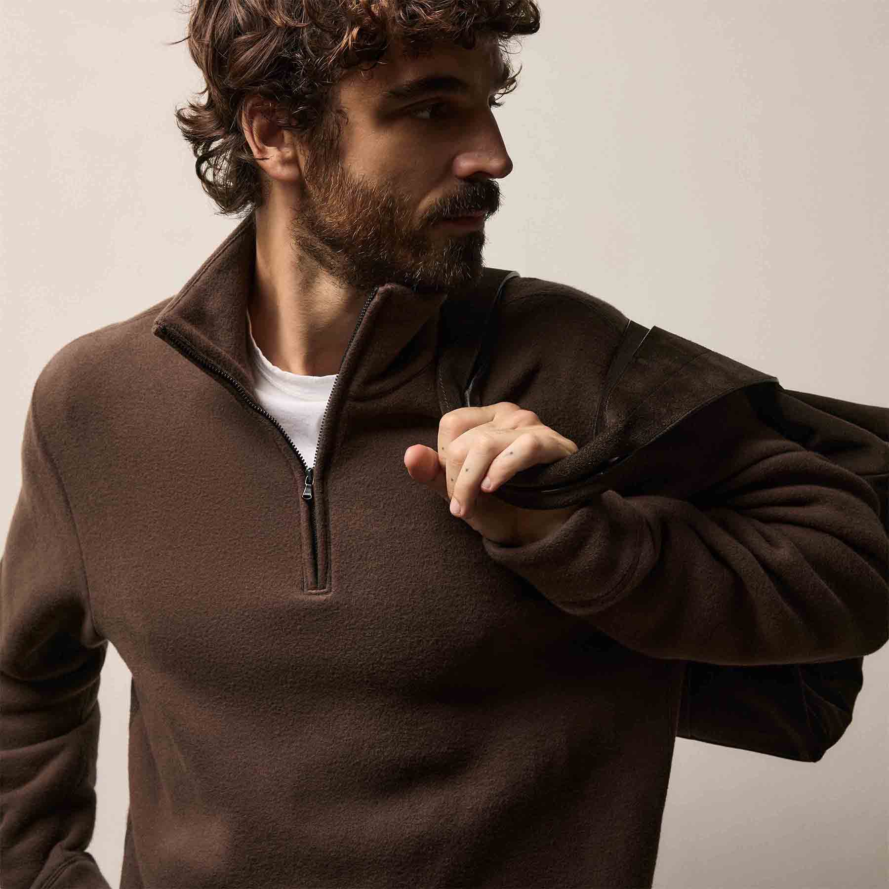 Cozy Half Zip - Porcupine | James Perse