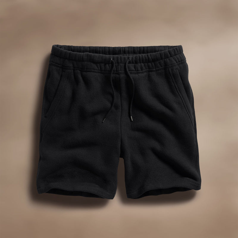 Cozy Sweat Short in Black | James Perse Los Angeles