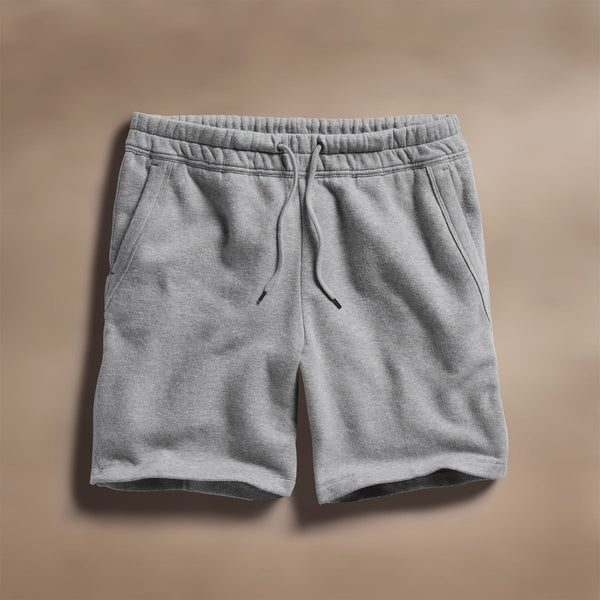 Cozy Sweat Short in Heather Grey | James Perse Los Angeles