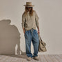 Cotton Linen Hoodie in Taupe | James Perse Los Angeles