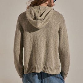 Cotton Linen Hoodie in Taupe | James Perse Los Angeles