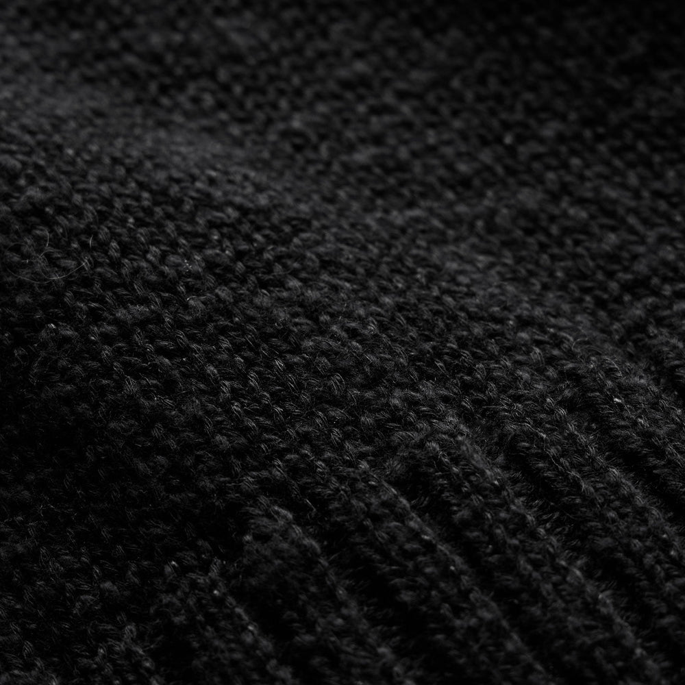 Cotton Linen Crew in Black | James Perse Los Angeles