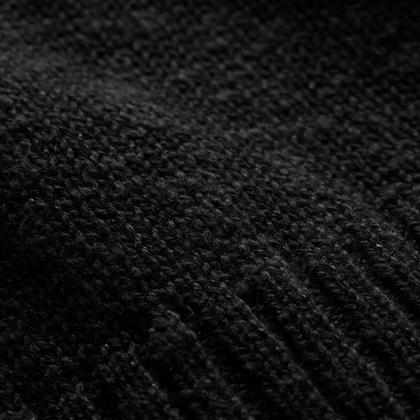 Cotton Linen Crew in Black | James Perse Los Angeles