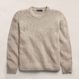 Cotton Linen Crew in Taupe | James Perse Los Angeles