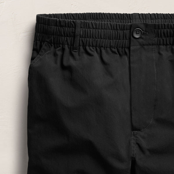 Italian Heavy Poplin Trouser in Black | James Perse Los Angeles