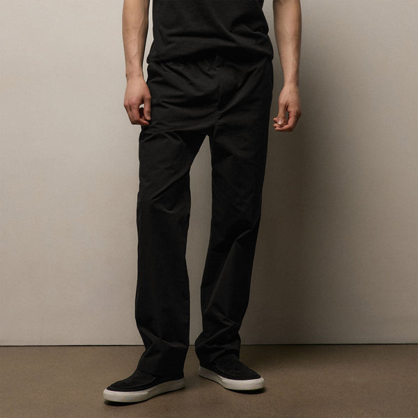 Italian Heavy Poplin Trouser in Black | James Perse Los Angeles