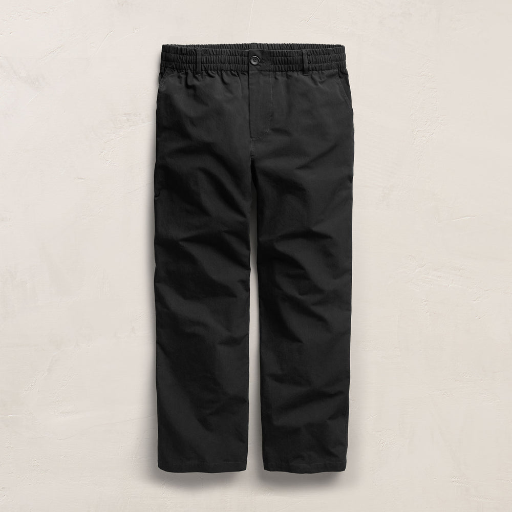 Italian Heavy Poplin Trouser in Black | James Perse Los Angeles