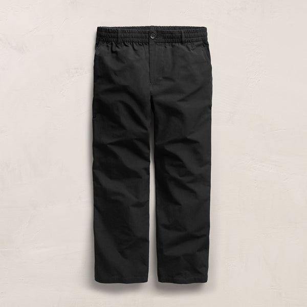 Italian Heavy Poplin Trouser in Black | James Perse Los Angeles