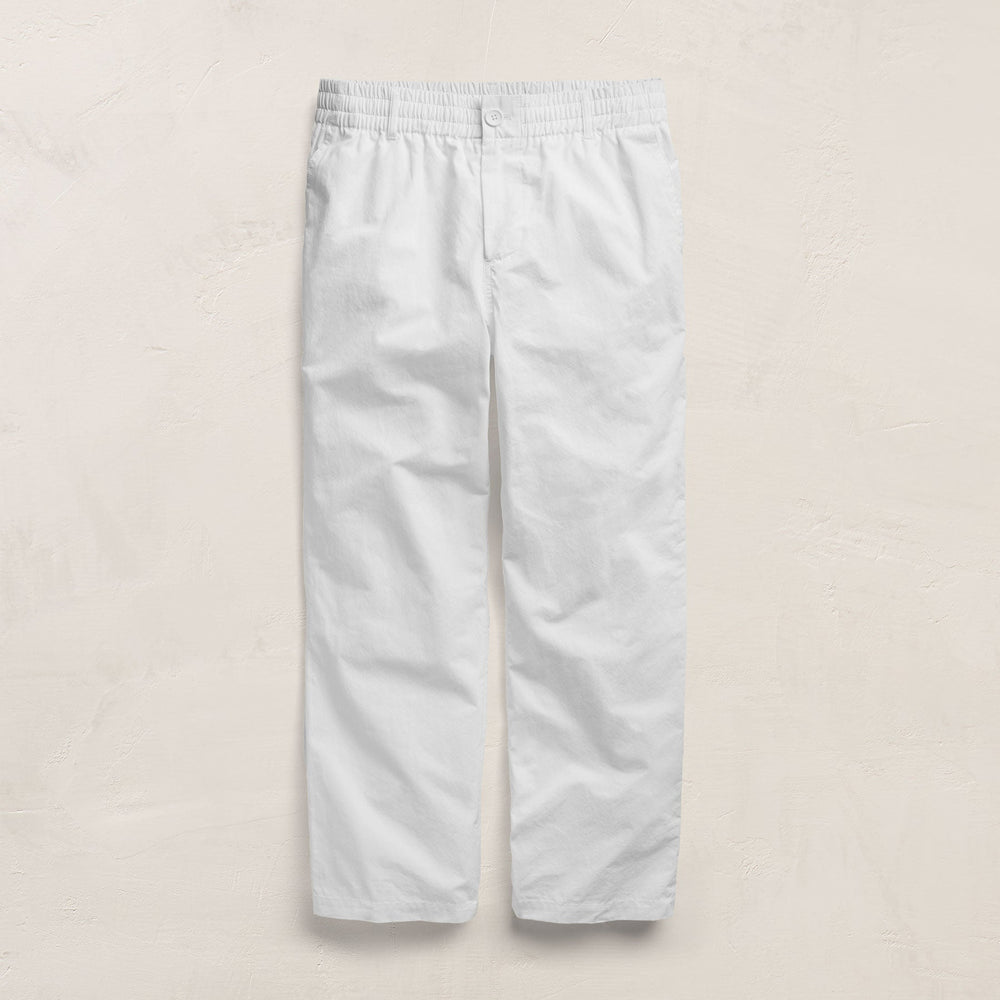 Italian Heavy Poplin Trouser in White | James Perse Los Angeles