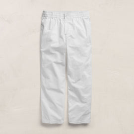 Italian Heavy Poplin Trouser in White | James Perse Los Angeles