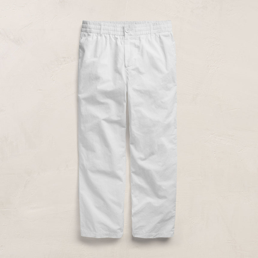 Italian Heavy Poplin Trouser in White | James Perse Los Angeles