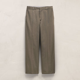 Italian Heavy Poplin Clean Front Trouser in Light Olive | James Perse Los Angeles