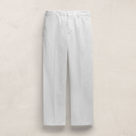 Italian Heavy Poplin Clean Front Trouser in White | James Perse Los Angeles