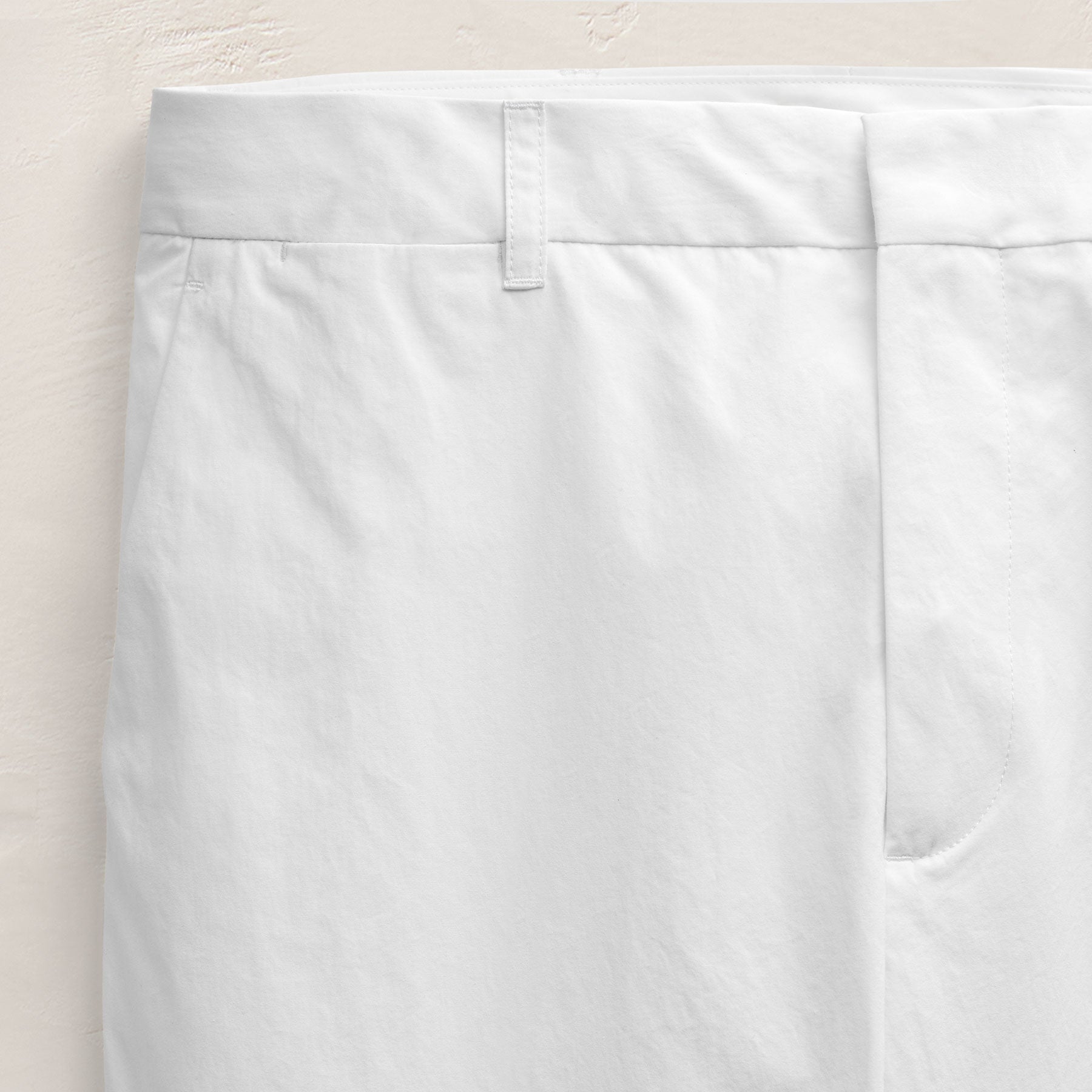 Italian Heavy Poplin Clean Front Trouser in White | James Perse Los Angeles