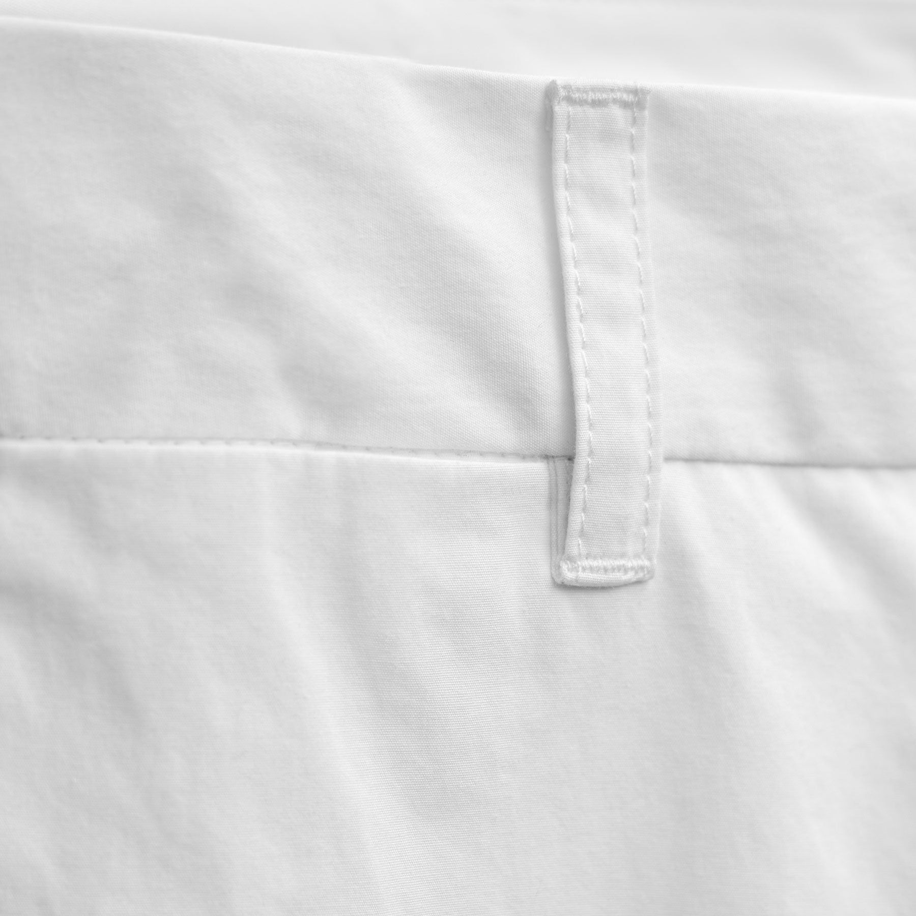 Italian Heavy Poplin Clean Front Trouser in White | James Perse Los Angeles