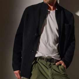 Sweater Knit Blazer  in Black | James Perse Los Angeles