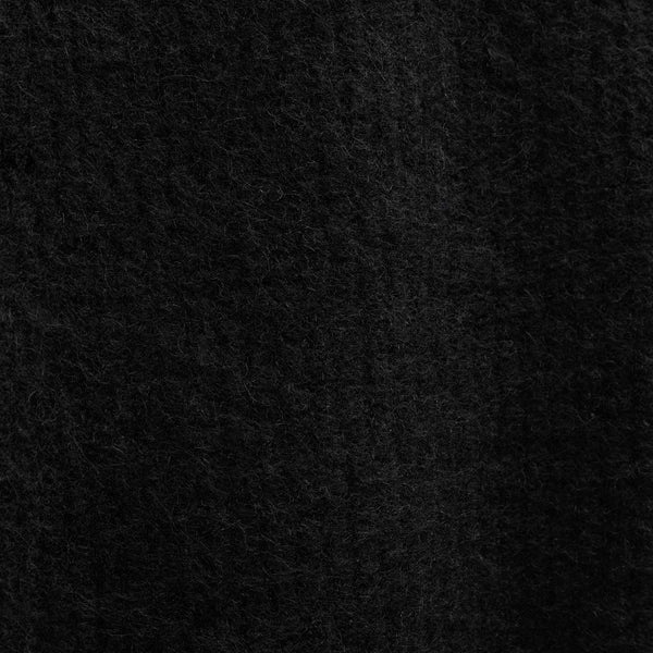 Chunky Waffle Knit Hooded Coat in Black | James Perse Los Angeles FLAT